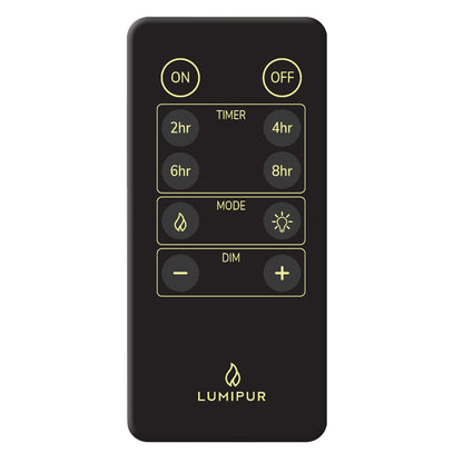 LumiPur 6-piece Flameless LED Candles Design Series Glass with Remote