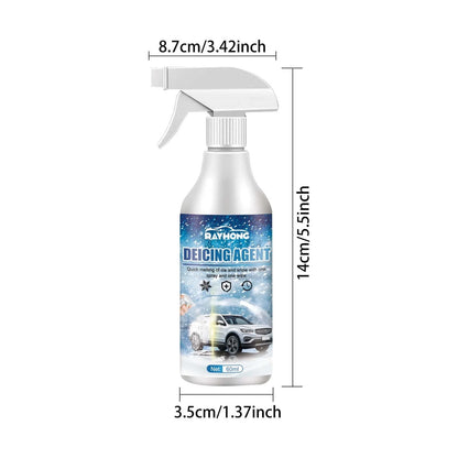 XEOVHV Deicer Spray for Car Windshield, De-Icer for Car Windshield,Fast Ice Melting and Snow Remover for Winter Car Glass 60ml/3.1oz