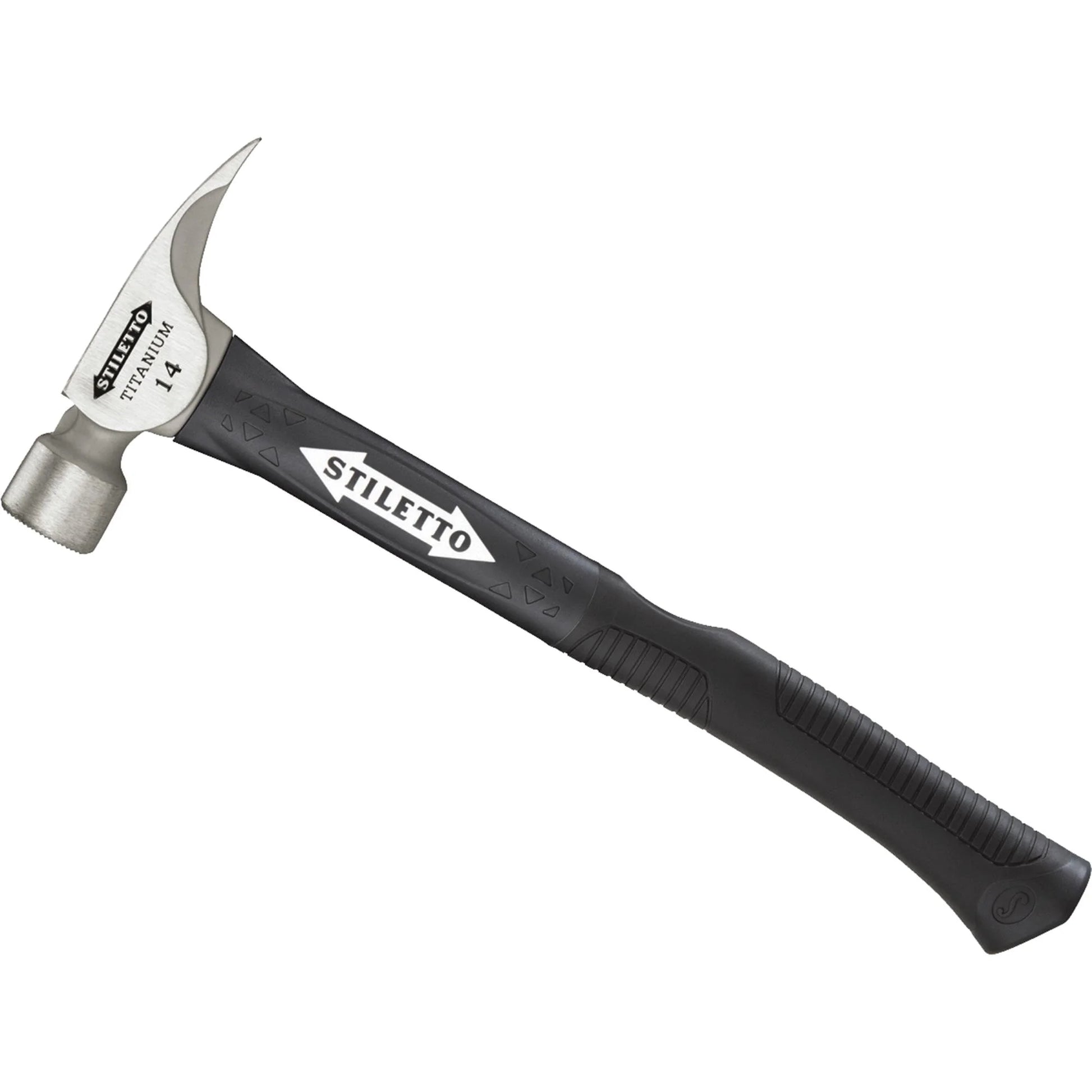 Milwaukee TI14MC-F 14 oz Titanium Milled Face Hammer with 18 in. Hybrid Fiberglass Handle
