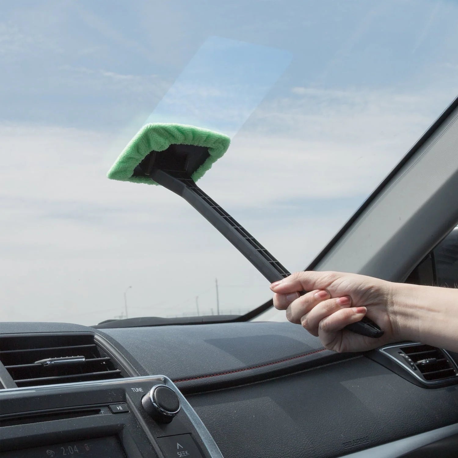 2 Pack Windshield Car Window Microfiber Cleaning Tools Interior Auto Glass Wiper