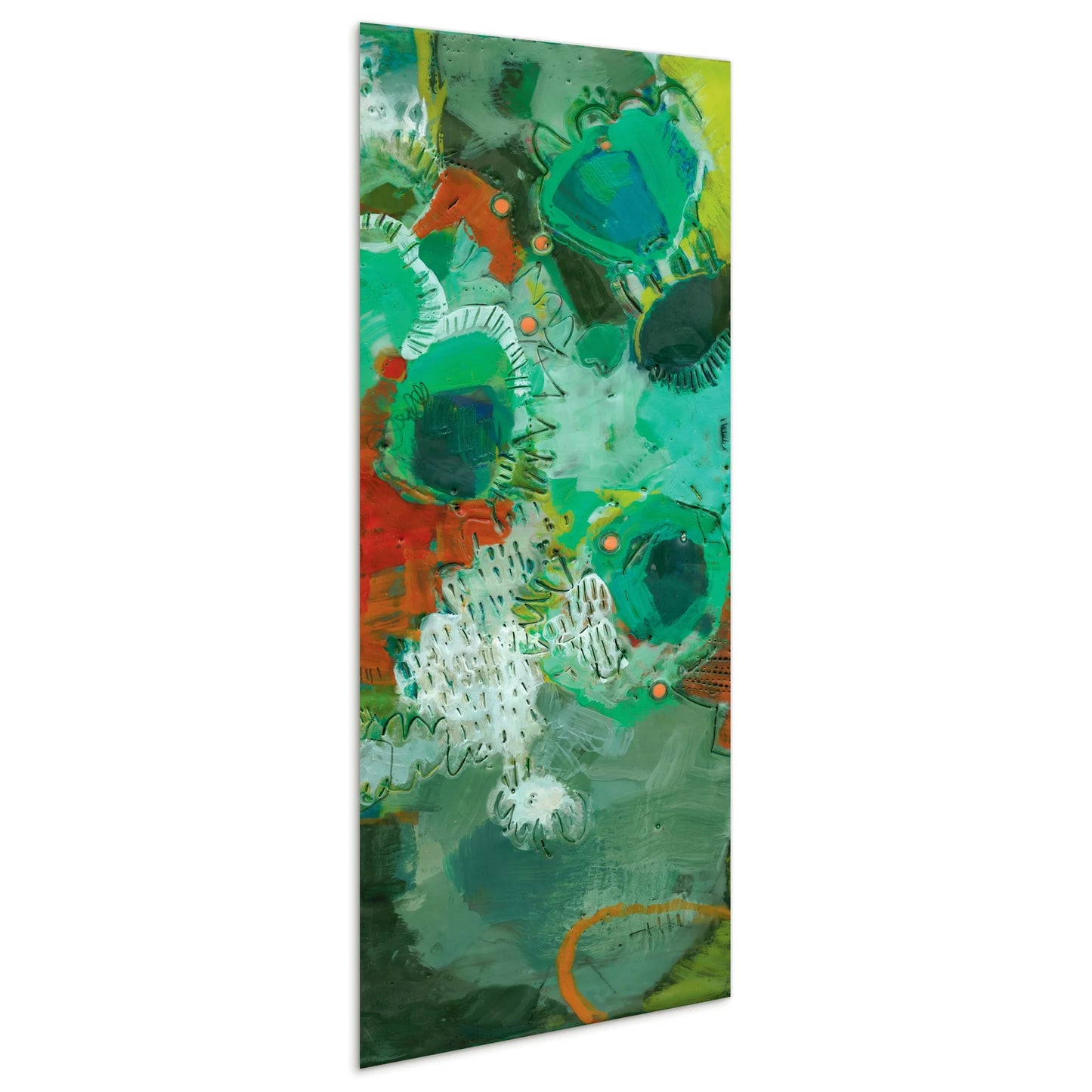 Empire Art Direct Lolly II Frameless Free Floating Tempered Glass Panel Graphic Wall Art, 63" x 24" x 0.2", Ready to Hang