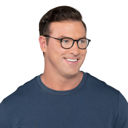Design Optics by Foster Grant #809 Classic Plastic Round Reading Glasses, 3-pack