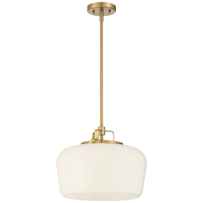 Possini Euro Design Gold Pendant Chandelier 15" Wide Modern Opal White Glass Shade 3-Light Fixture for Dining Room Living House Home Kitchen Island