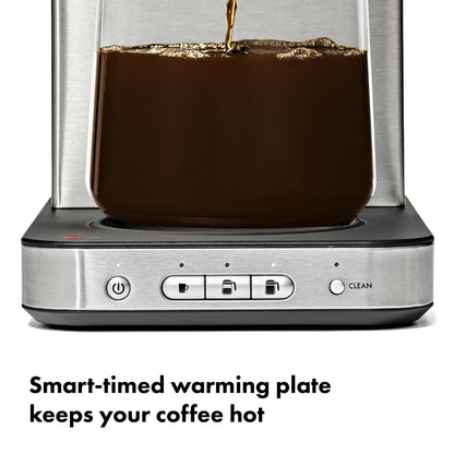 OXO Brew 8-Cup Coffee Maker with Glass Carafe and Single-Serve Option