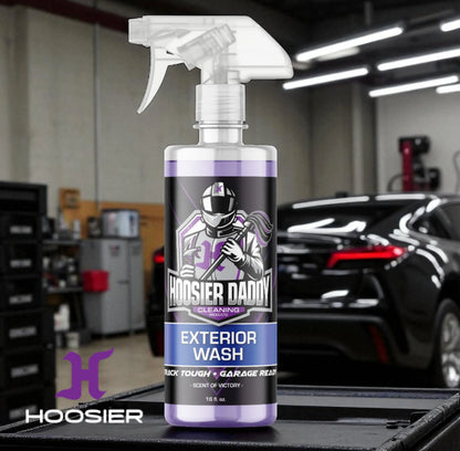 Hoosier Daddy 16oz Car Exterior Cleaner Concentrate - Removes Dirt, Bugs, & Road Grime - Safe for Paint, Glass, & Chrome - Dilutes for Multiple Uses(10-Pack)