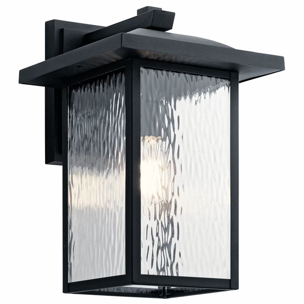 Kichler Capanna 16" 1 Light Olde Bronze Outdoor Wall Sconce with Clear Water Glass