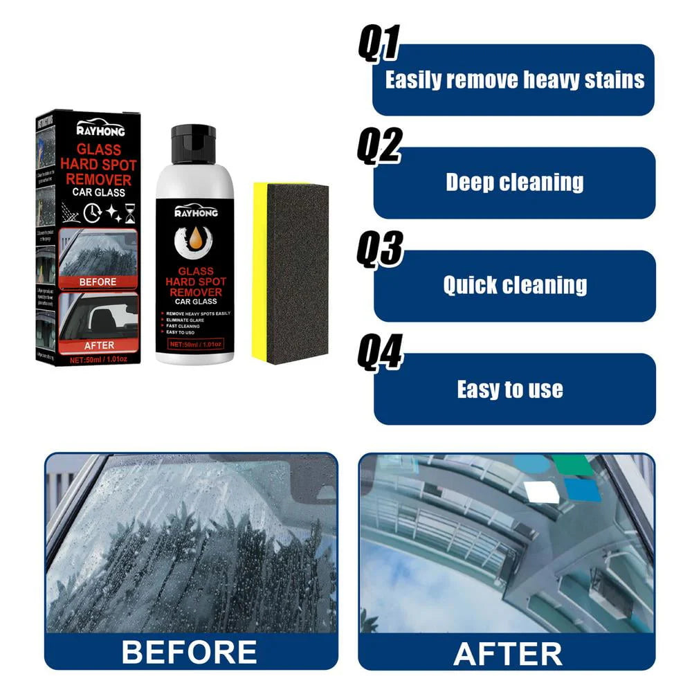 Tohuu Car Glass Polishing Compound Glass Coat Paint Protection 50ml Ceramic Coating Windshield Hydrophobic Protection For Glass With Sponge Car Exterior Restorer Waterless Car Wash. competent