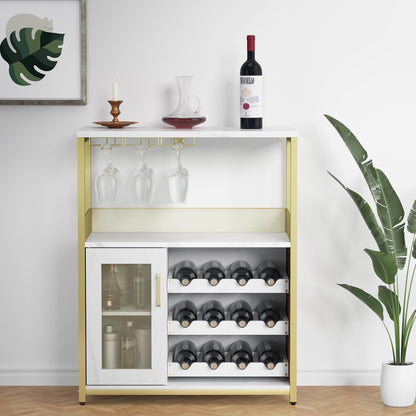 Faitaliicy Wine Bar Rack Cabinet Wine Table For Liquor With Glass Holder Detachable Wine Rack Sideboard And Buffet Cabinet Wood Coffee Bar With Mesh Door For Kitchen Living Room