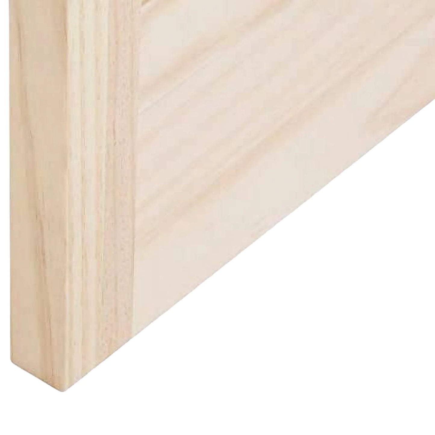 LTL Home Products Pinecroft Tuscany Decorative Glass/Raised Panel Interior Bifold Solid Pine Wood Door, 24" x 80", Unfinished Pine 24x80 Inch