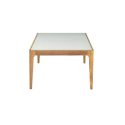 ACME Gwynn Square Coffee Table in Natural and Frost Glass