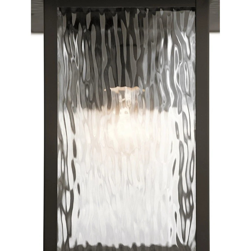 Kichler Capanna 16" 1 Light Olde Bronze Outdoor Wall Sconce with Clear Water Glass