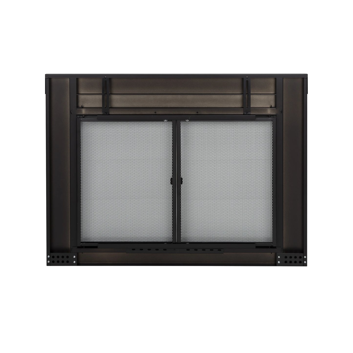 Pleasant Hearth Warming AN-1012 Alpine Fireplace Glass Door for Masonry Fireplaces, Large, Black