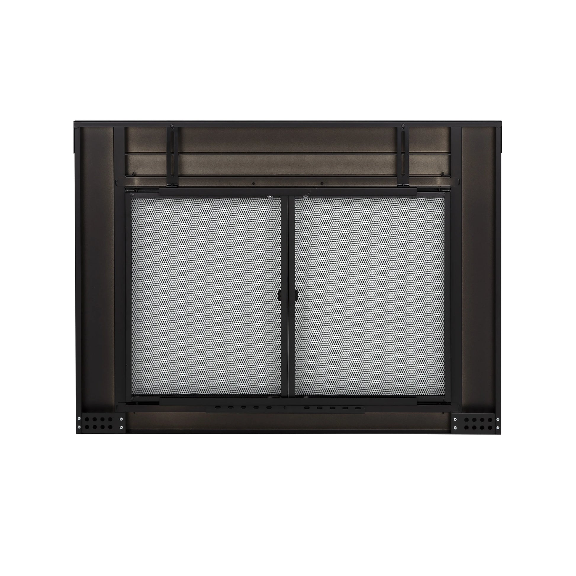 Pleasant Hearth Warming AN-1012 Alpine Fireplace Glass Door for Masonry Fireplaces, Large, Black