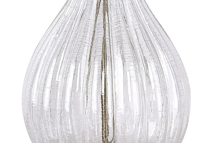 LumiSource Clear Jenny 27" Glass Table Lamp - Set of 2