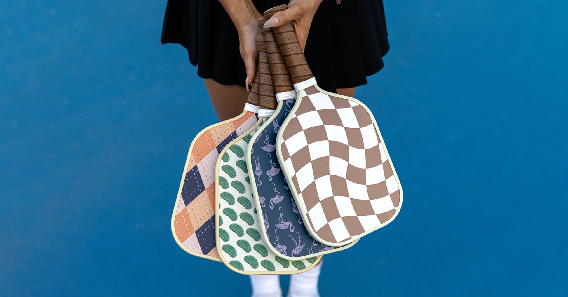 The Pickleball Club - Exclusive, Signature, Pickleball Paddle | Fiberglass Surface with High Grit & Spin | Composite Honeycomb Core, Lightweight | Extended Handle, Pickleball & Travel Bag