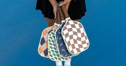 The Pickleball Club - Exclusive, Signature, Pickleball Paddle | Fiberglass Surface with High Grit & Spin | Composite Honeycomb Core, Lightweight | Extended Handle, Pickleball & Travel Bag