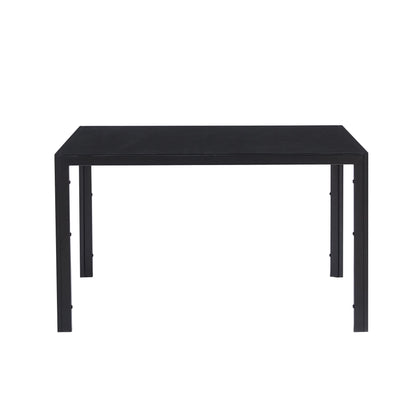 Anchorhome 51" Rectangular Glass Dining Table, Modern Kitchen Table with Metal Steel Frame, Compact Space-Saving Dining Room Furniture (Table Only)