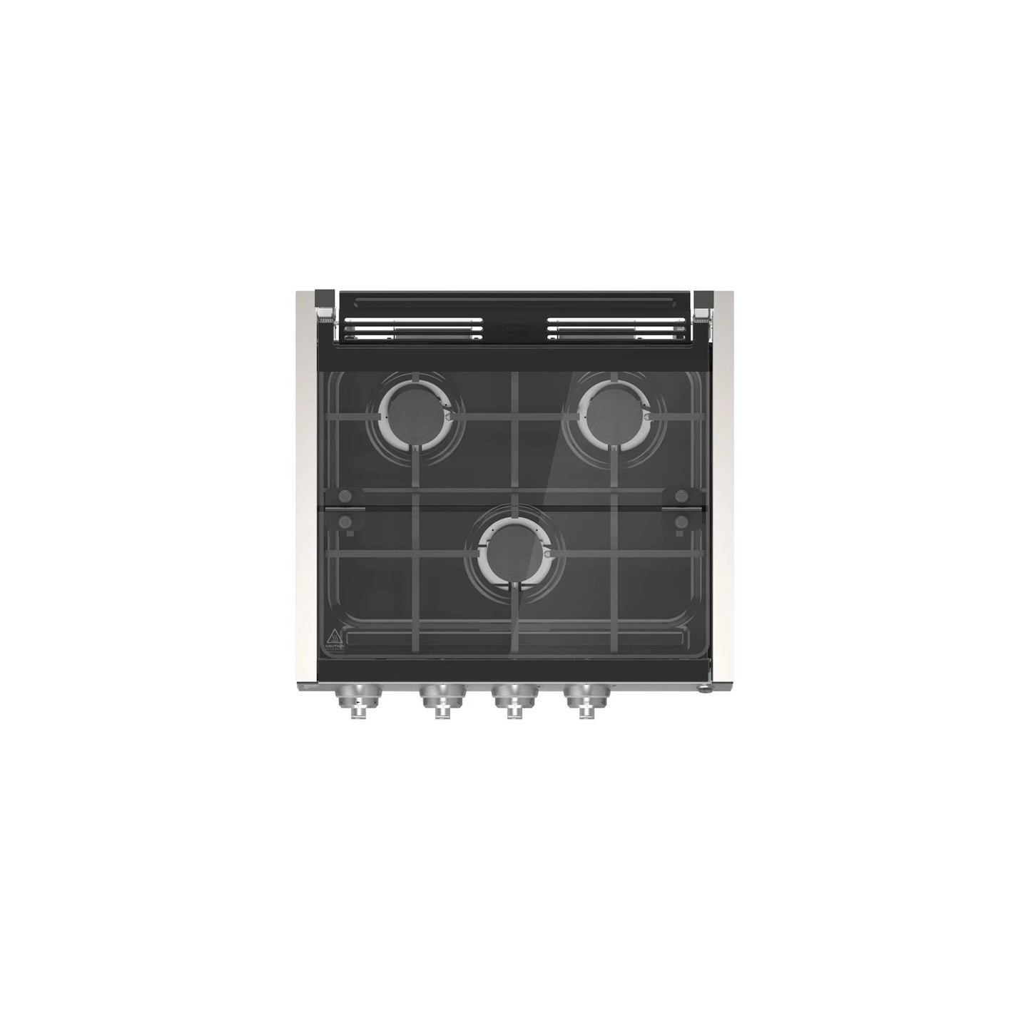 Furrion 2021123893 Slide-In 3 Burner Gas RV Cooktop with Glass Cover - 20", Stainless Steel