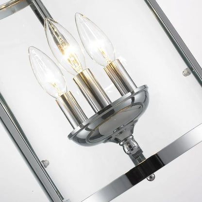 Payton 3-Light Pendant in Rubbed Bronze and Clear Glass