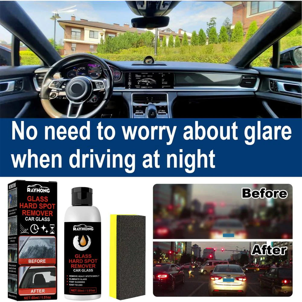 Tohuu Car Glass Polishing Compound Glass Coat Paint Protection 50ml Ceramic Coating Windshield Hydrophobic Protection For Glass With Sponge Car Exterior Restorer Waterless Car Wash. competent