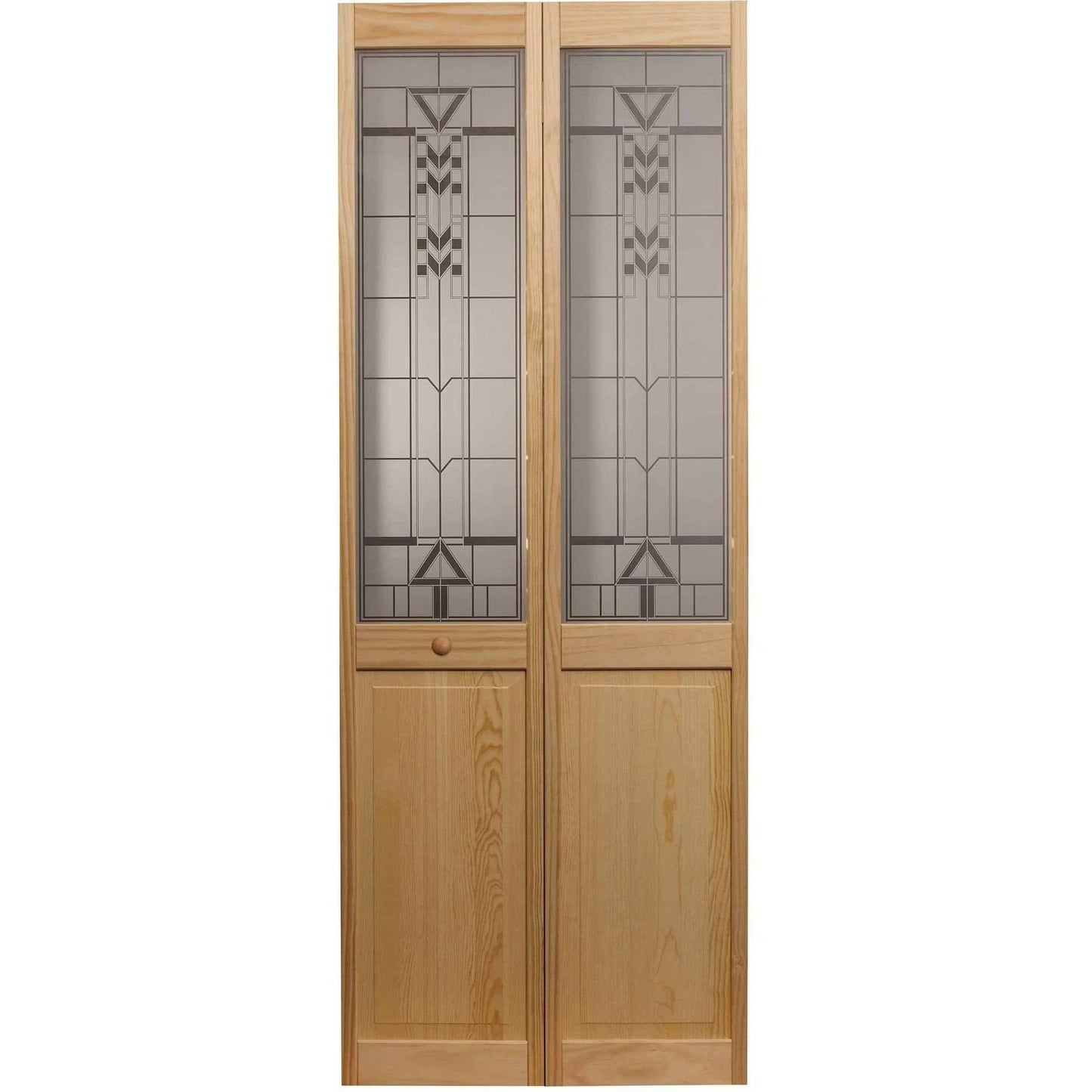 AWC Model 147 Sedona Glass Bifold Door 30"wide x 80"high Unfinished Door