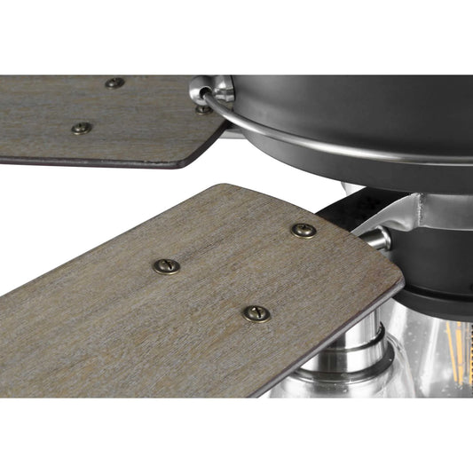 Teasley 56" Five-Blade Ceiling Fan With Glass Shades