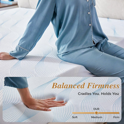 Sailvan Memory Foam Mattress in a Box ,10 Inch Full size Mattress,Medium Firm, Zoned Pressure Relief, Fiberglass free,Certified Safe Foams & Fabric