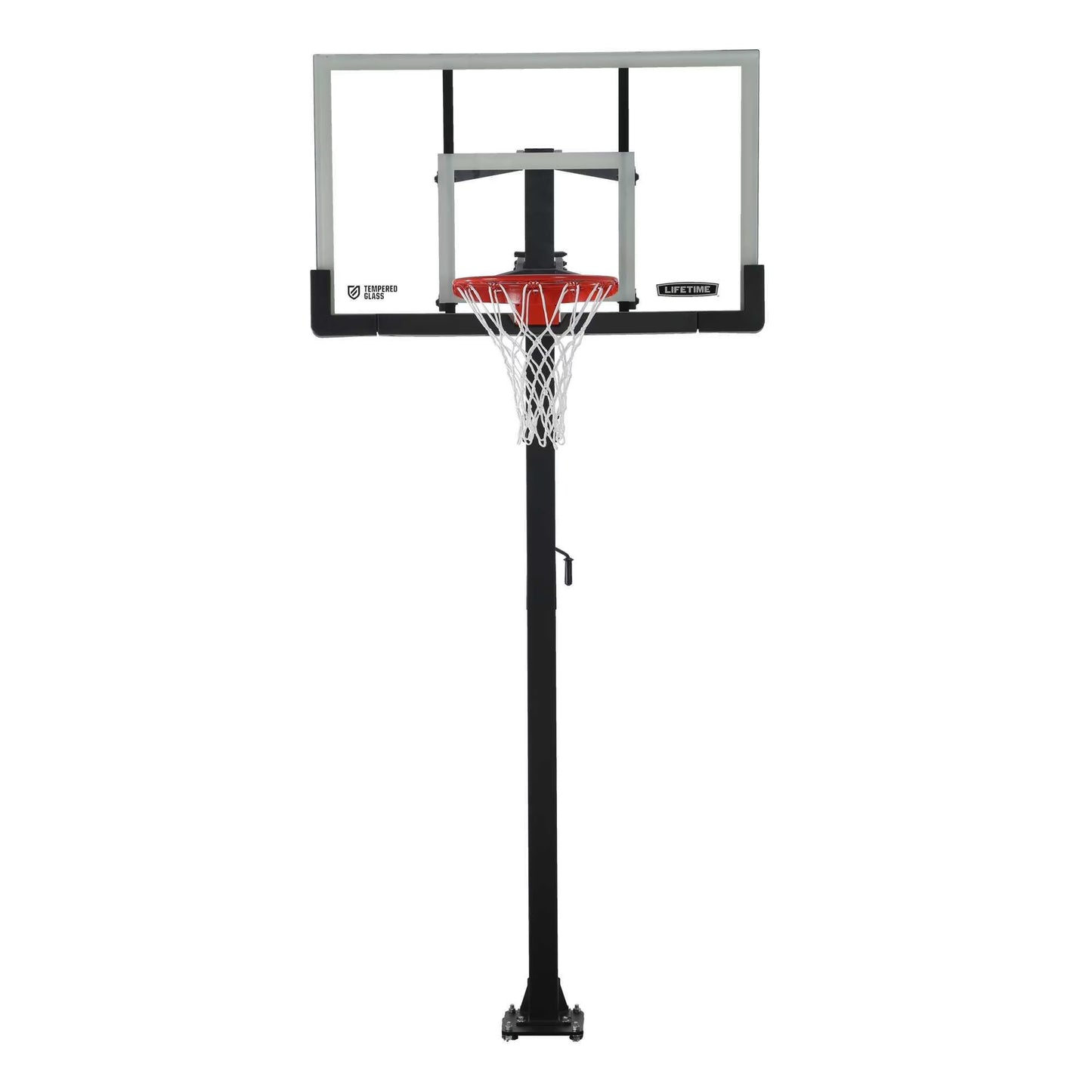 Lifetime 54-Inch Tempered Glass Bolt Down Basketball Hoop with Crank Adjustment & Ultra Rim - Model 90568-Outdoor Play