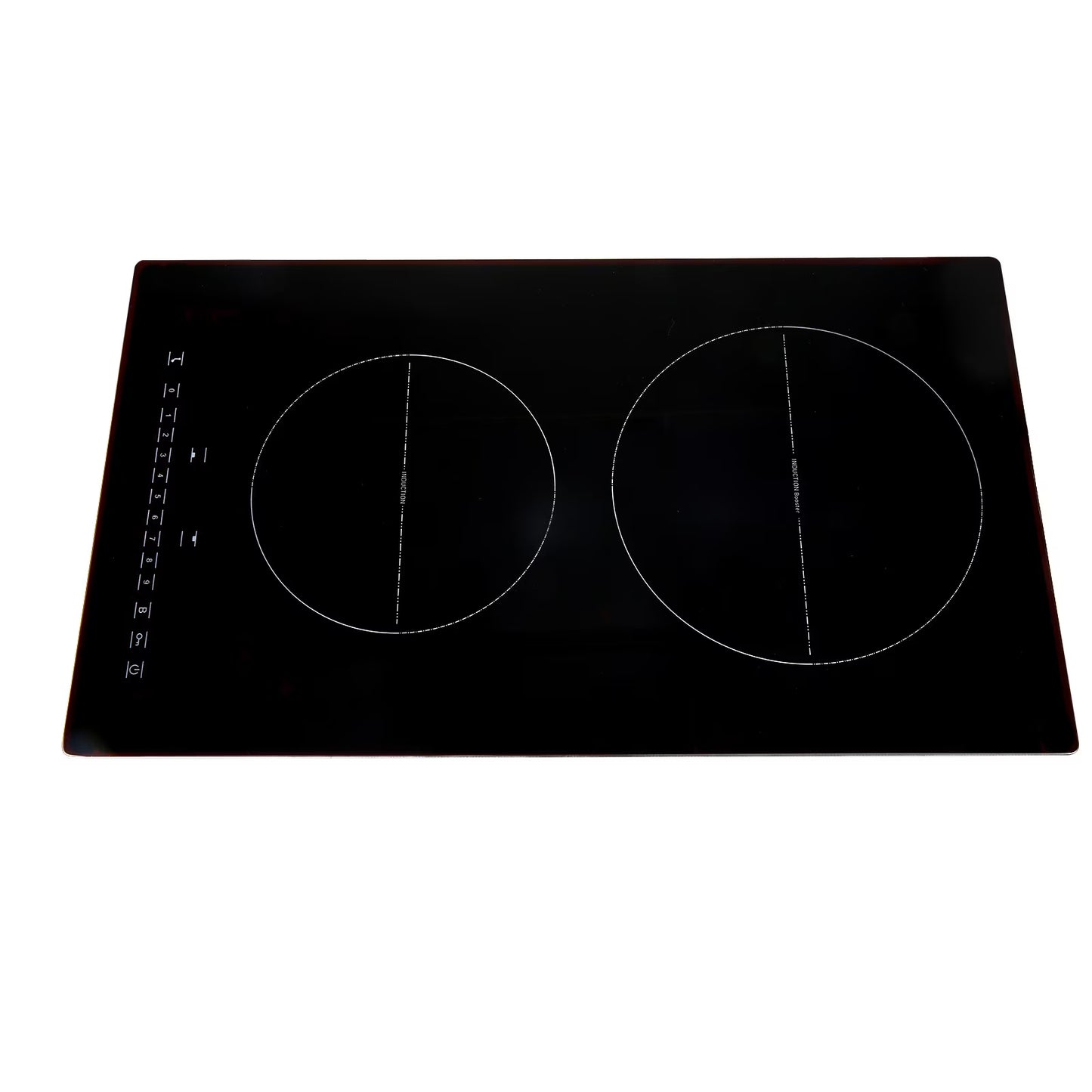 KFFKFF 2 Burner Electric Cooktop, 12 -Inch Built -In Electric Stove Top with 9 Heating Levels and Touch Control, Easy To Clean Ceramic Glass Surface