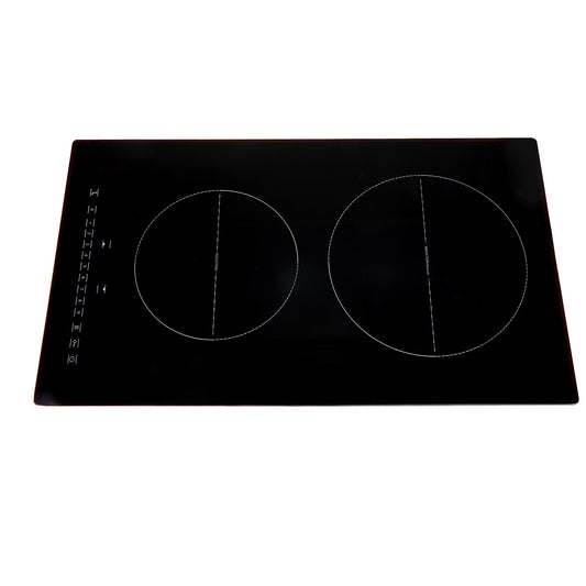 KFFKFF 2 Burner Electric Cooktop, 12 -Inch Built -In Electric Stove Top with 9 Heating Levels and Touch Control, Easy To Clean Ceramic Glass Surface
