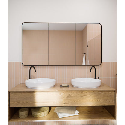 Glass Warehouse Stainless Steel Square Medicine Cabinet Satin Brass