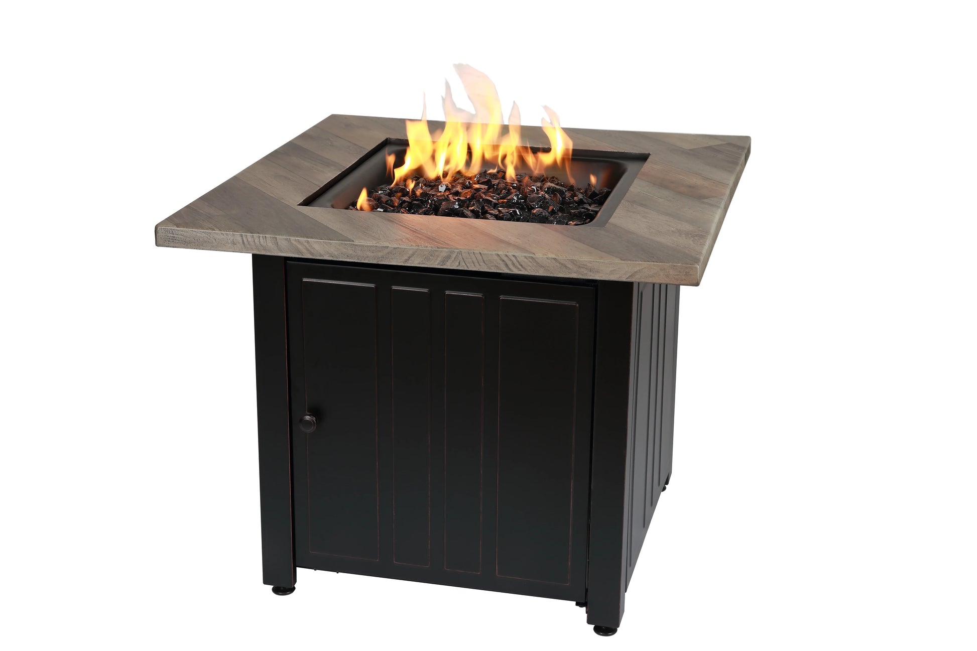 Endless Summer Harper LP Gas Outdoor Fire Pit Table with Fire Glass and Cover - GAD15299ES