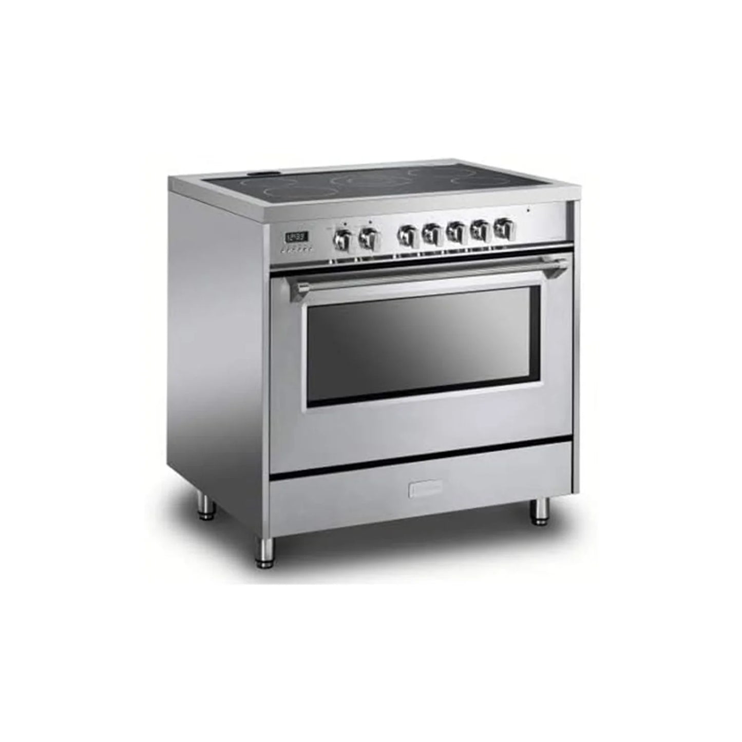 Roromall 36" Electric Range with 5 Heating Elements Convection Oven 4.3 Cu. Ft. Capacity, 7 Functions Professional Electric Range Oven with Smooth Glass Top, Stainless Steel