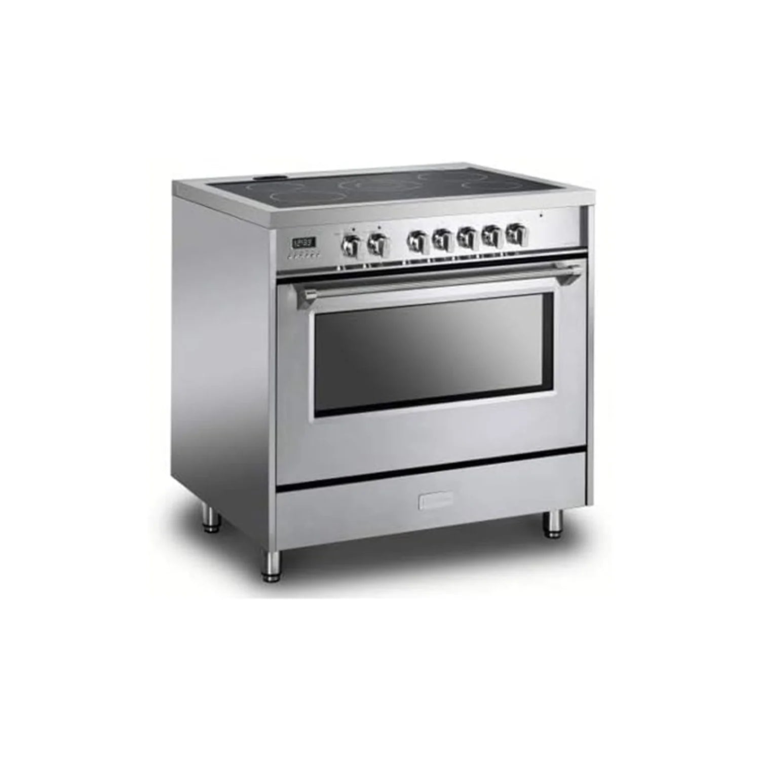 Roromall 36" Electric Range with 5 Heating Elements Convection Oven 4.3 Cu. Ft. Capacity, 7 Functions Professional Electric Range Oven with Smooth Glass Top, Stainless Steel