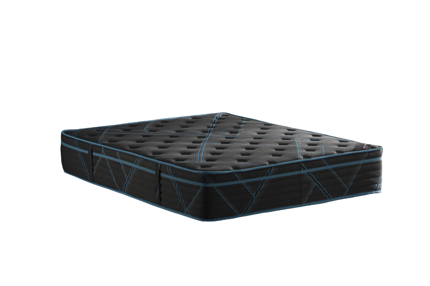 Ottomanson Twin 13" Eurotop Hybrid Mattress, Medium-Firm Memory Foam, Fiberglass-Free, Bed in a Box