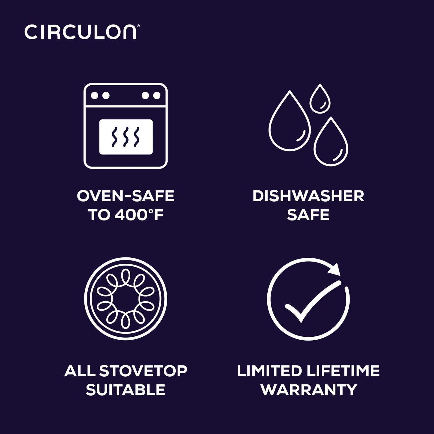 Circulon A1 Series 5-Quart Nonstick Induction Saut Pan with Tempered Glass Lid, Graphite