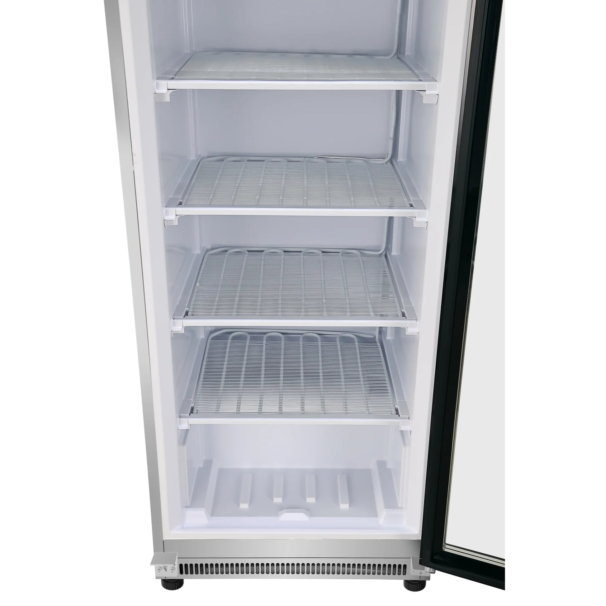 12 Cu. ft. Commercial Freezer with Glass Door in Stainless Steel - Manual Defrost (KM-FMD12SGD)