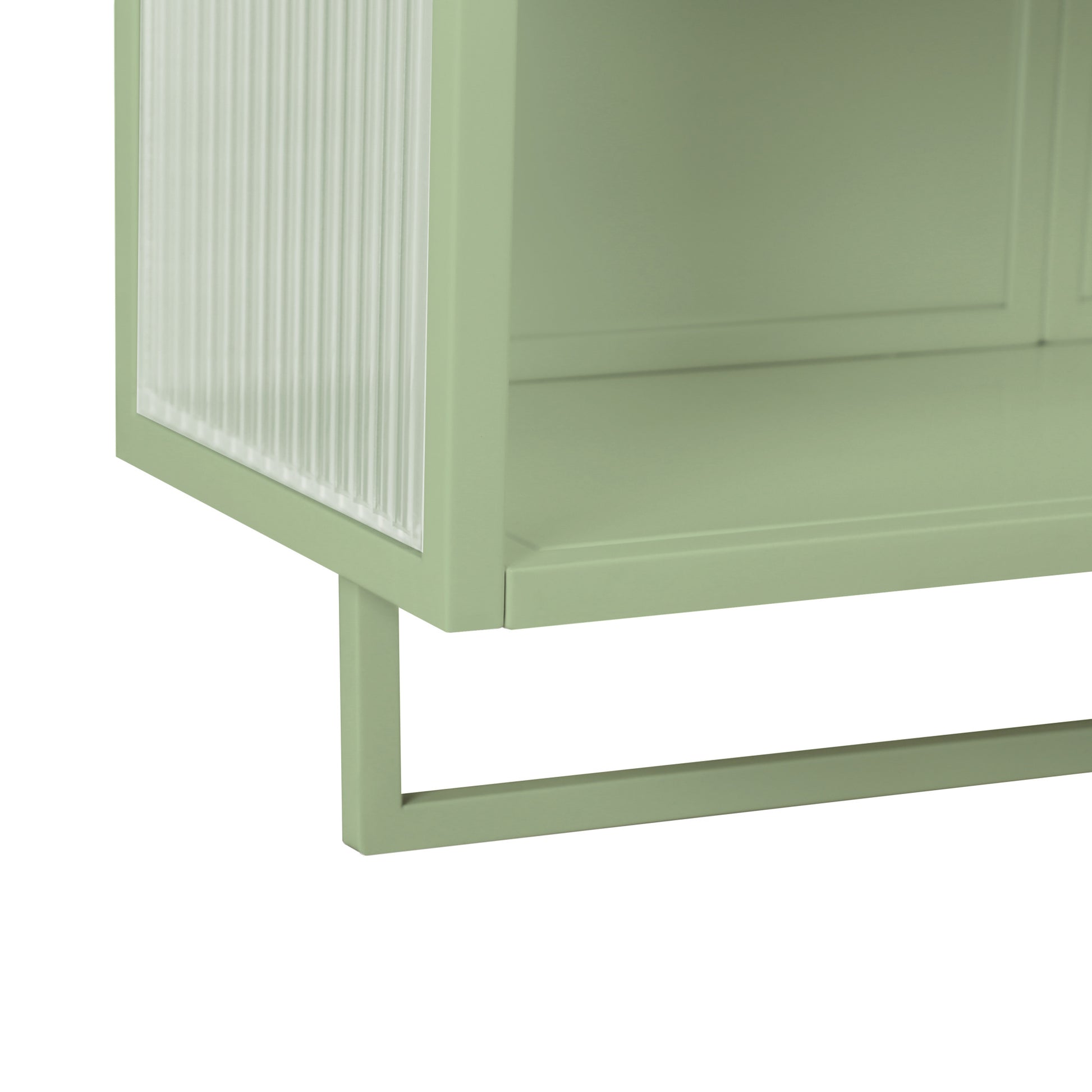 Heyizhuo 23.62" Glass Doors Modern Two-door Wall Cabinet