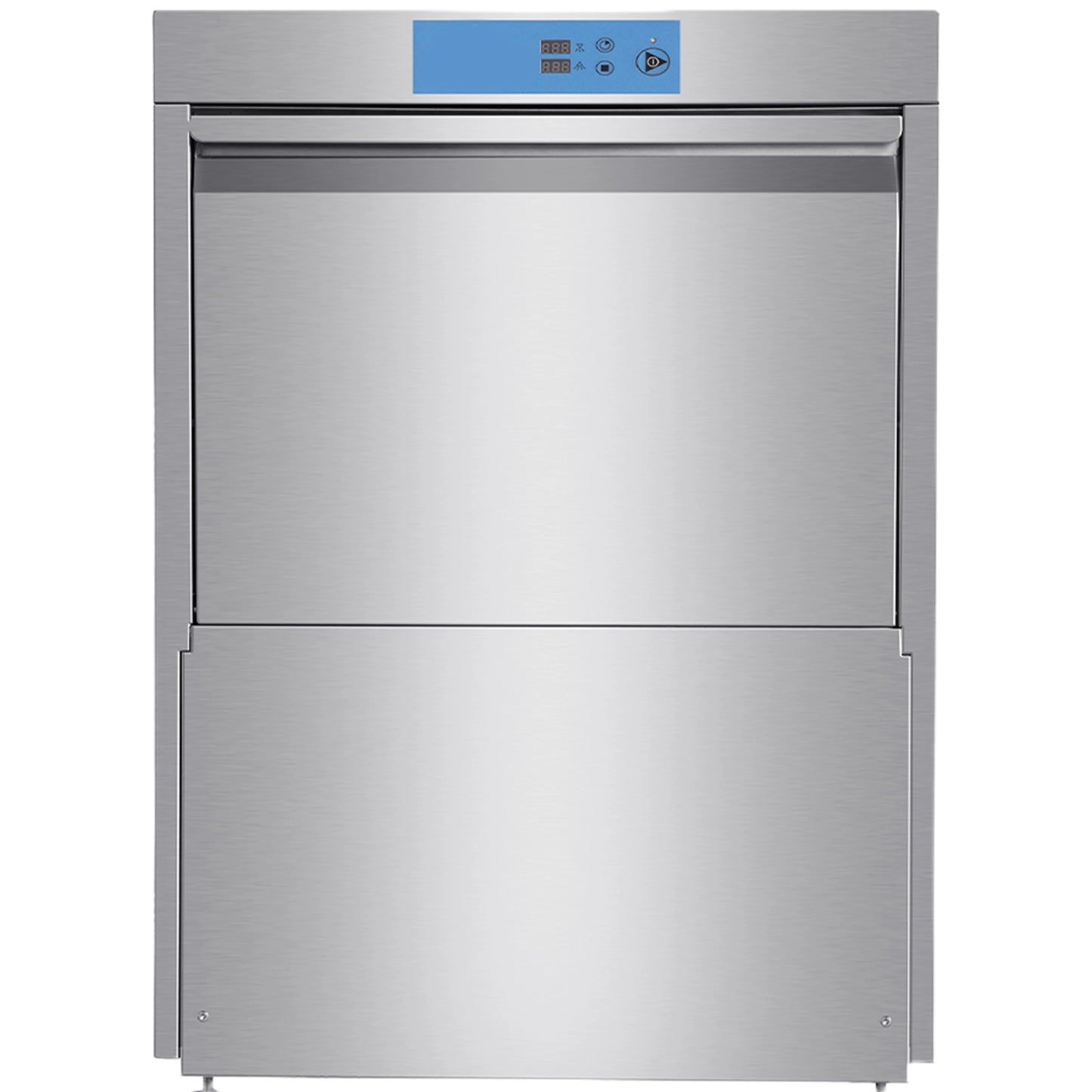 208-240V High-Temp Undercounter Commercial Dishwasher/Glasswasher Built-In Booster, Built-In Detergent & Rinse Aid Pumps, 3-phrase