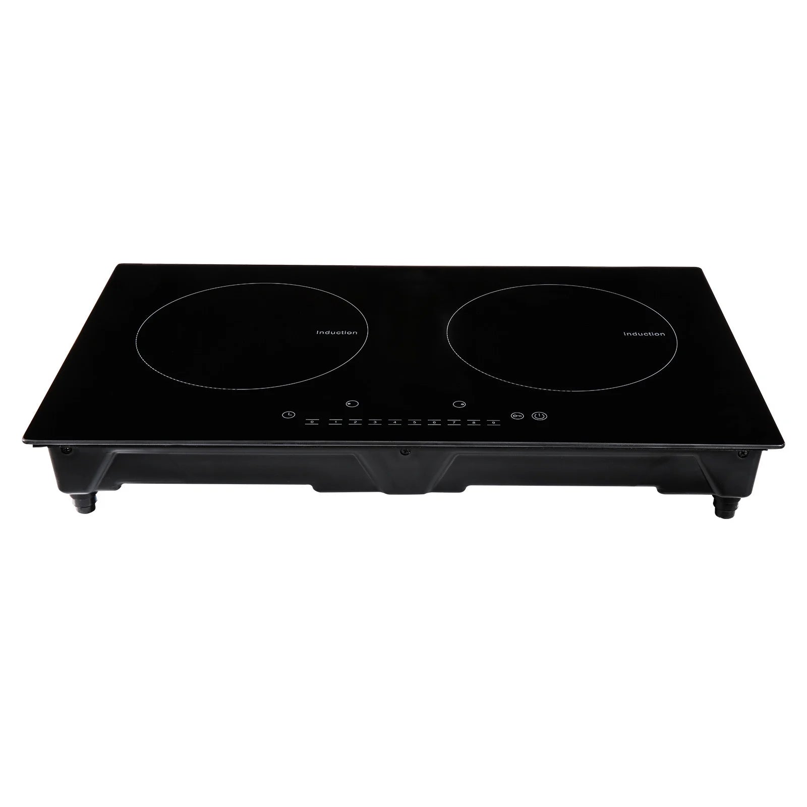 KFFKFF 2 Burners Ceramic Glass Stove Top Touch Control 24 inch Electric Cooktop