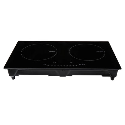 KFFKFF 2 Burners Ceramic Glass Stove Top Touch Control 24 inch Electric Cooktop