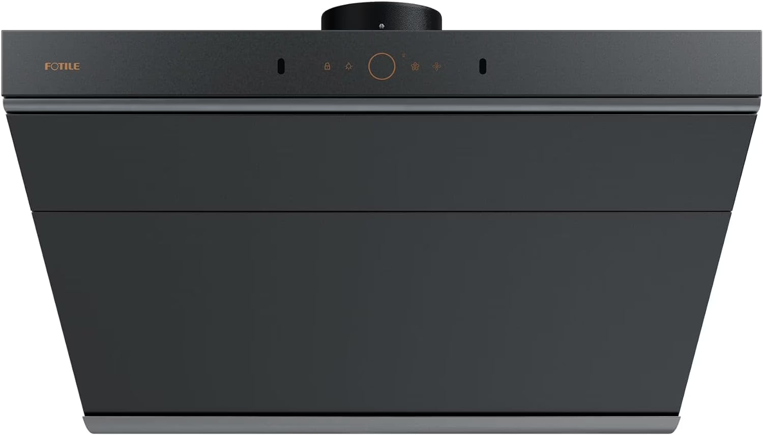 FOTILE Slant Vent Series 30" 1000 CFM Under Cabinet or Wall Mount Range Hood with 2 LED lights, Motion and Touch Activation in Onyx Black Tempered Glass