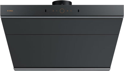 FOTILE Slant Vent Series 30" 1000 CFM Under Cabinet or Wall Mount Range Hood with 2 LED lights, Motion and Touch Activation in Onyx Black Tempered Glass