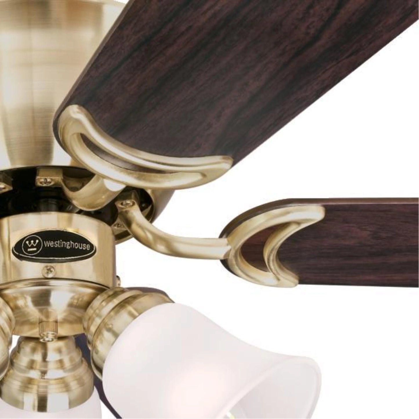 Westinghouse Contempra Trio 42 in. Oil Rubbed Bronze Finish Reversible Blades (Dark Cherry/Walnut) Frosted Glass