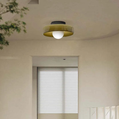 Arturesthome Modern Glass Semi Flush Mount Ceiling Light Fixture