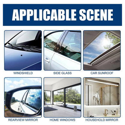 Tohuu Car Glass Polishing Compound Glass Coat Paint Protection 50ml Ceramic Coating Windshield Hydrophobic Protection For Glass With Sponge Car Exterior Restorer Waterless Car Wash. competent