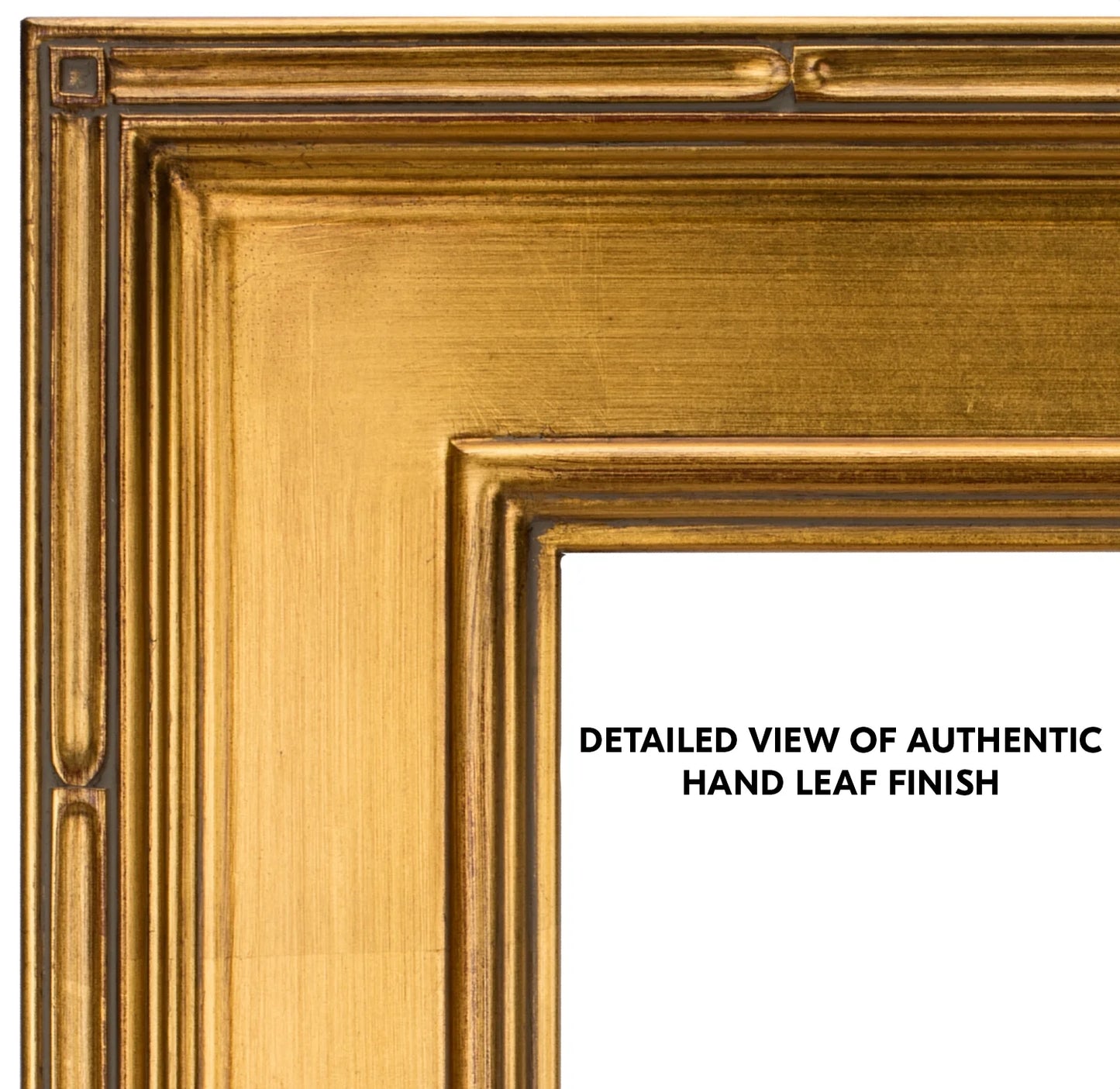 Creative Mark Museum Plein Aire Ornate Picture Frame - 11x14" - Gold Leaf - Pack of 2, High-End Antique Style Frames - Open Back with No Glass or Backing
