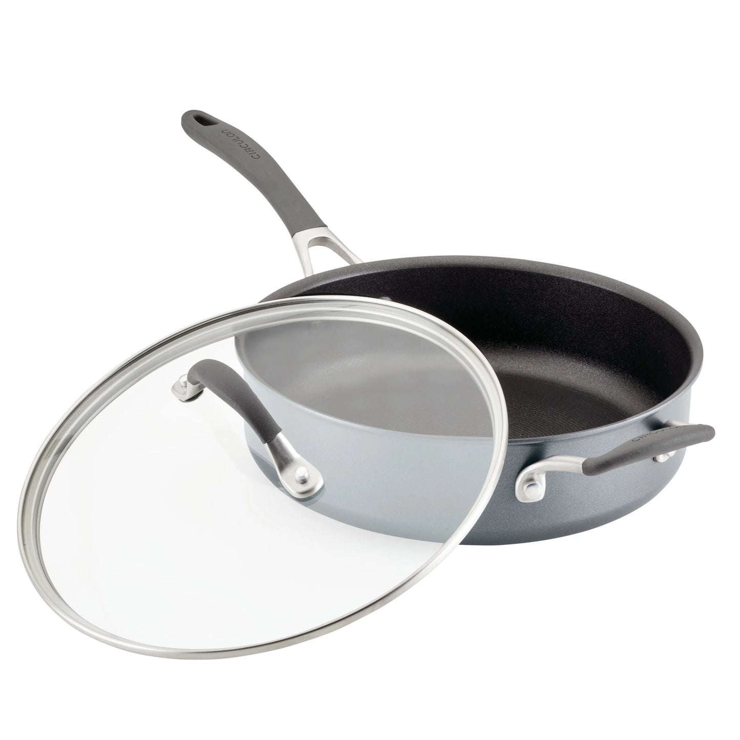 Circulon A1 Series 5-Quart Nonstick Induction Saut Pan with Tempered Glass Lid, Graphite