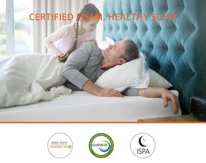 YRLLENSDAN King Size Mattress Medium Firm Mattress Fiberglass Free Certipur-Us Certified Cool Sleep & Comfy Support King Mattress in a Box King Bed Mattress King Memory Foam Mattress, 5 Inch