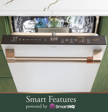 Cafe Cdp888mv 24" Wide 16 Place Setting Built-In Top Control Dishwasher - Platinum Glass